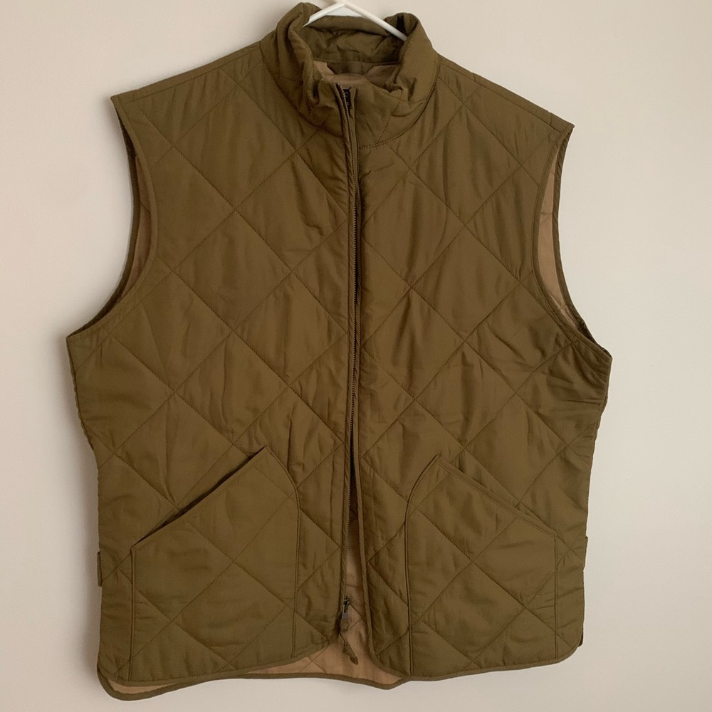 Light brown/green J Crew Vest